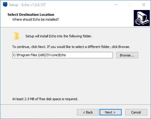 Echo Setup page 3